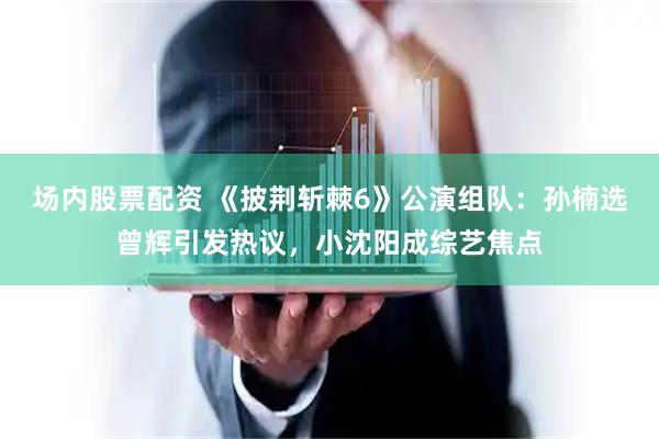 场内股票配资 《披荆斩棘6》公演组队：孙楠选曾辉引发热议，小沈阳成综艺焦点